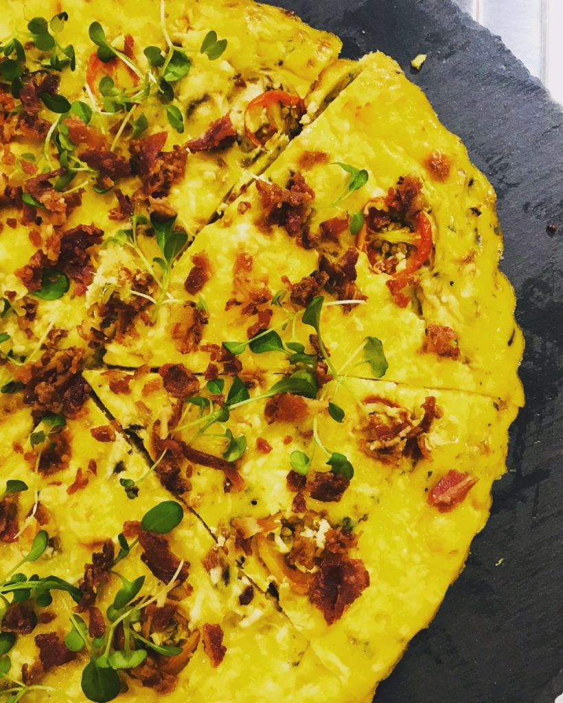 Juice Pulp Cheesy Fritata
