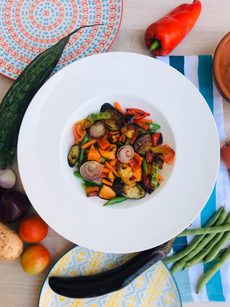 Baked Chopped Veggies