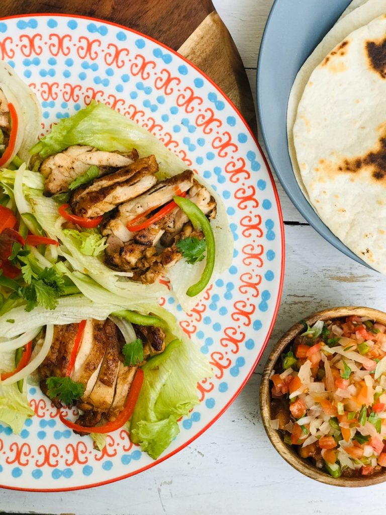 Espresso Rubbed Chicken Fajitas