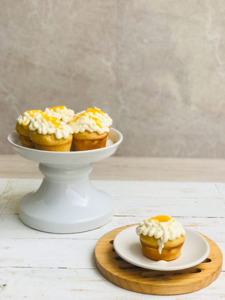 Mango Cream Cupcakes
