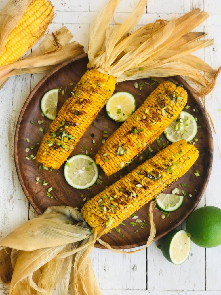 Grilled Corn on the Cob with Lime