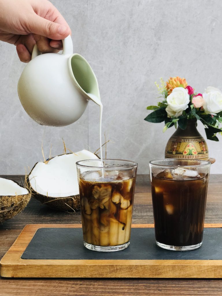 Coconut cold brew coffee
