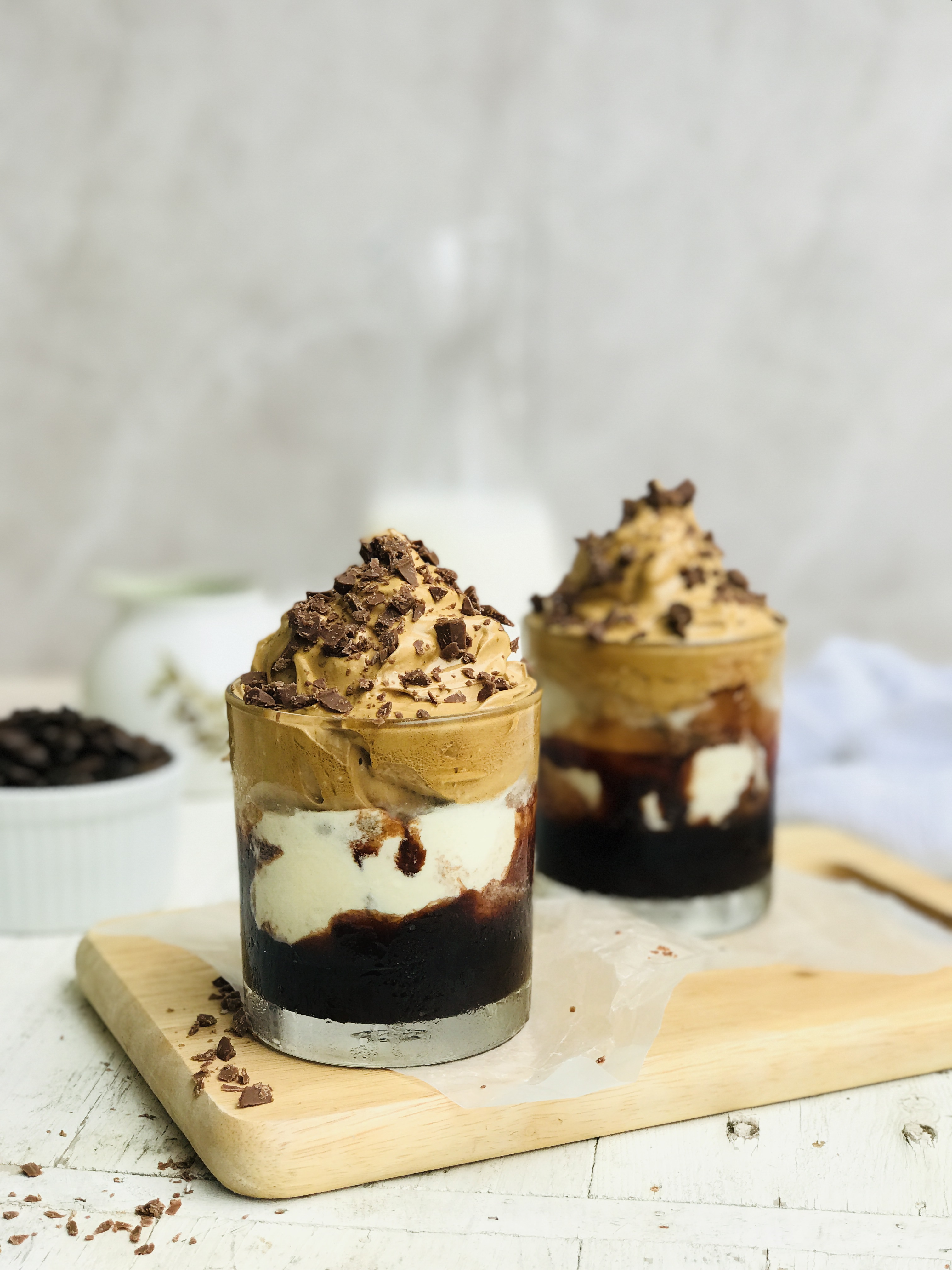 Whipped Coffee Ice Cream Sundae