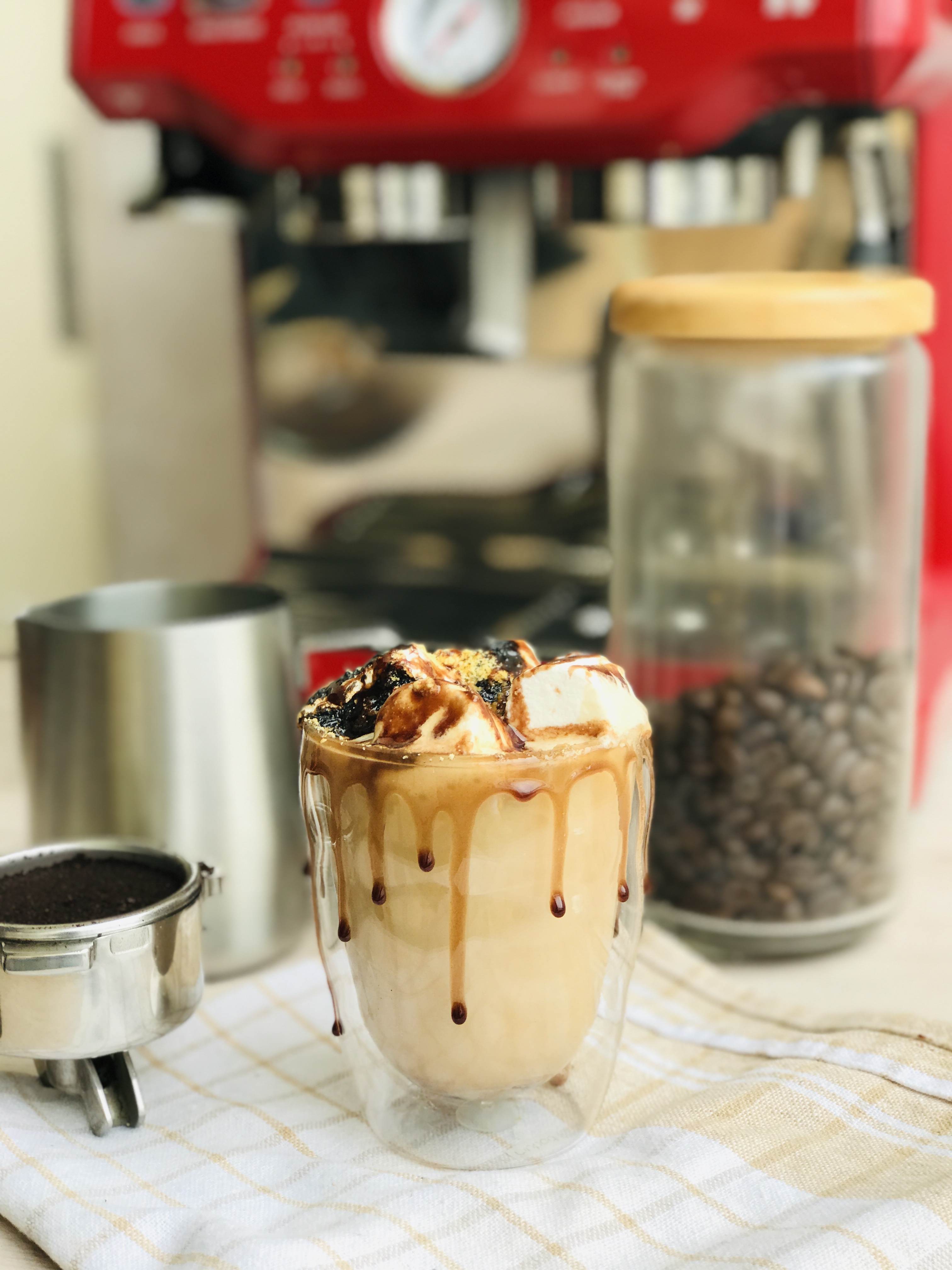 Toasted Marshmallow Latte or Smores Latte