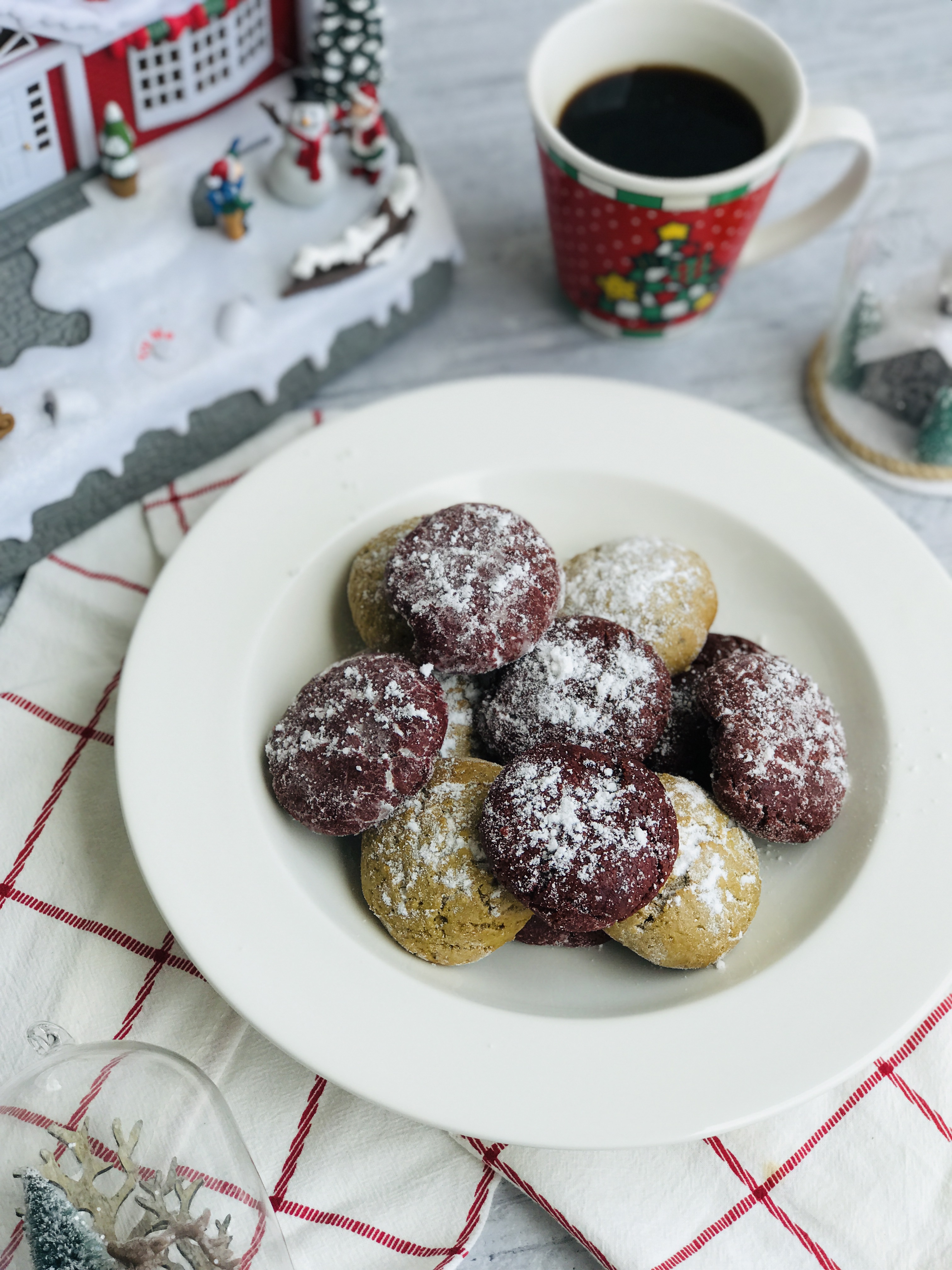 Christmas Crinkle Cookies