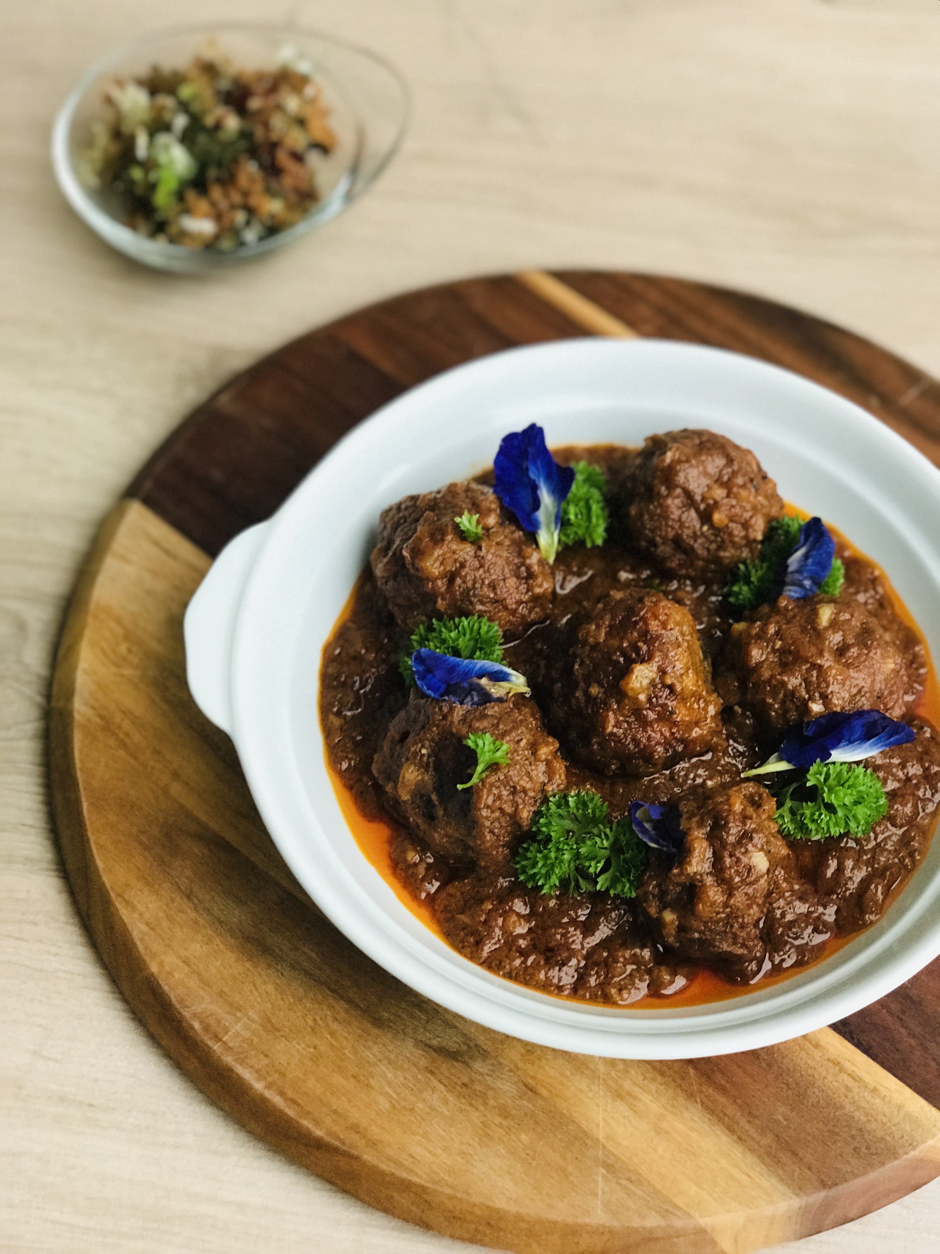 Curry Meatballs with Juice Pulp