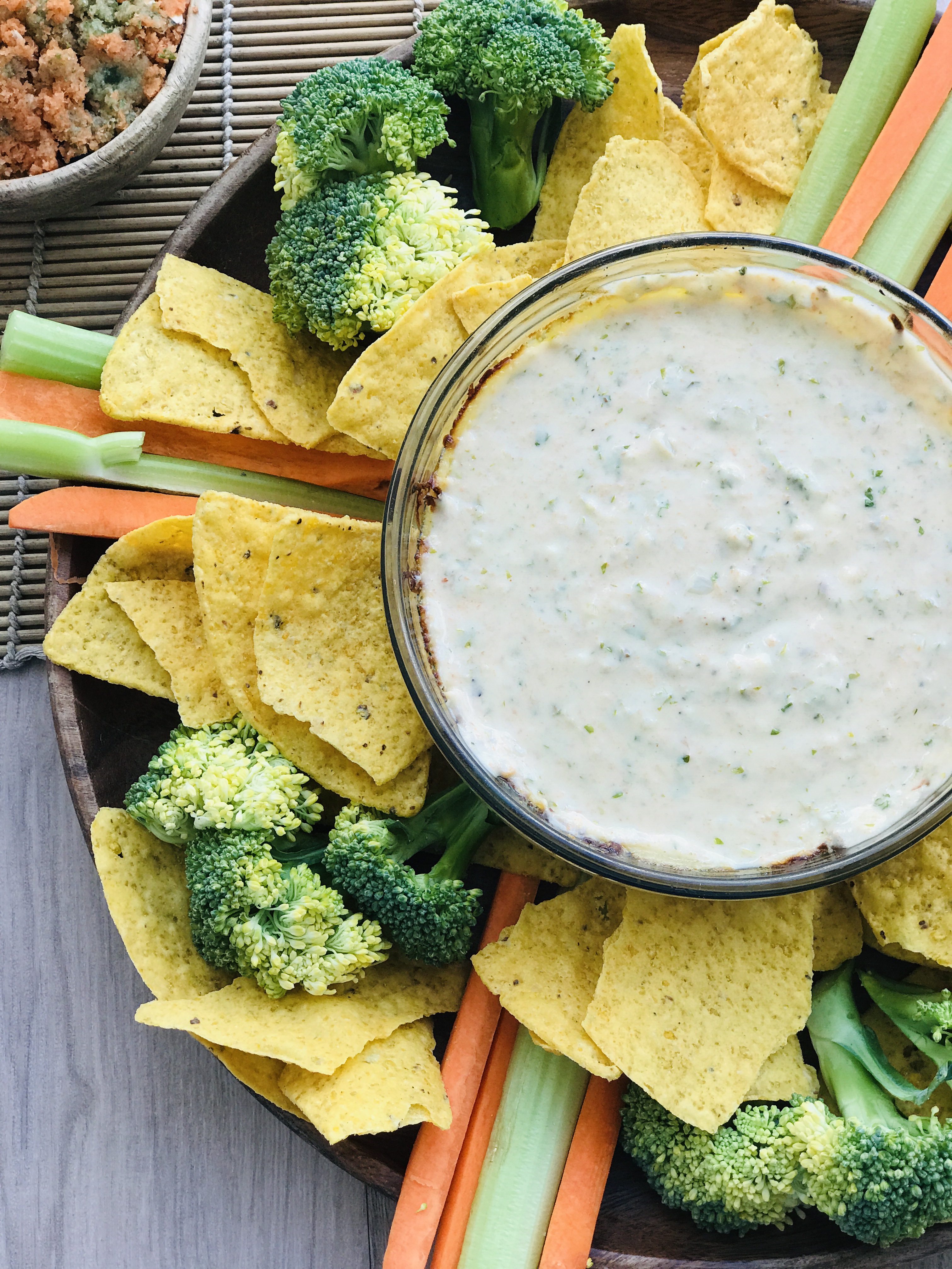 Spinach Dip with Veggie Pulp