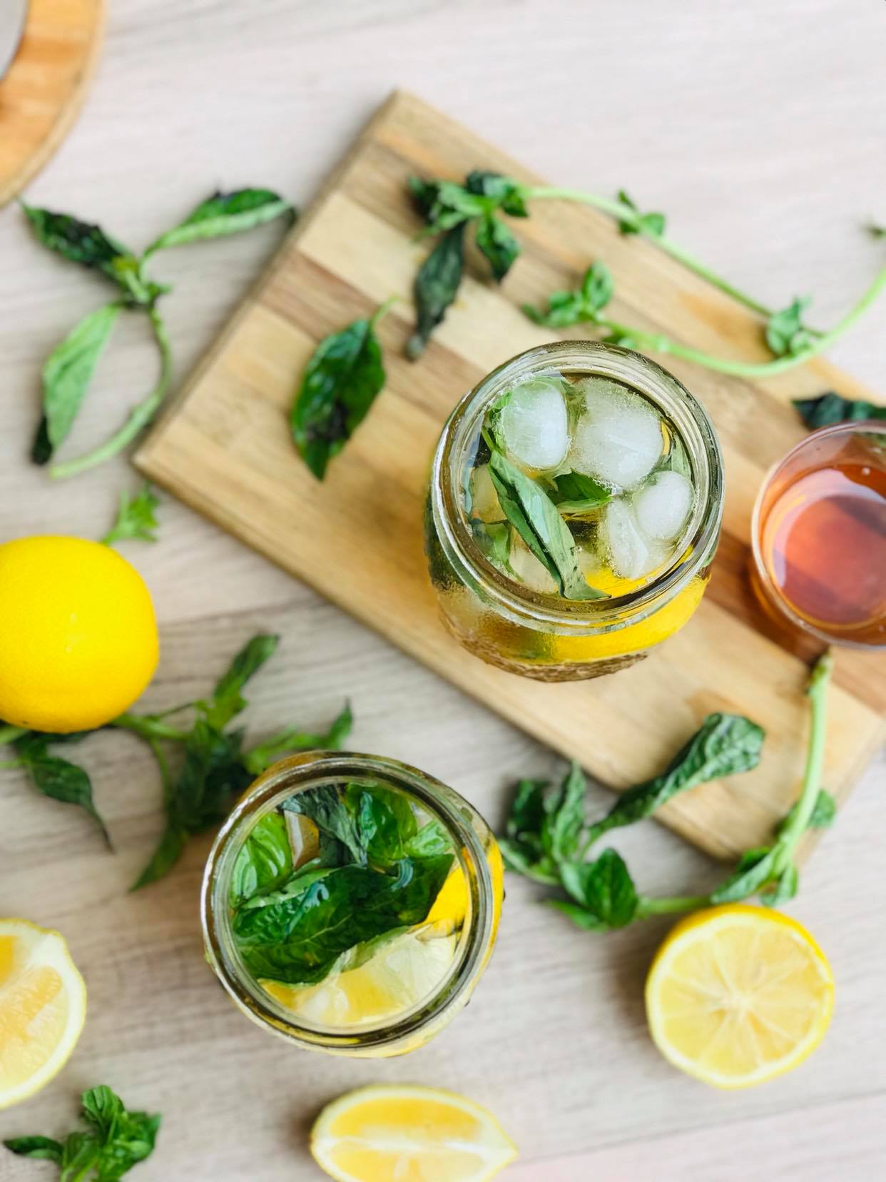 Lemon Basil Iced Tea