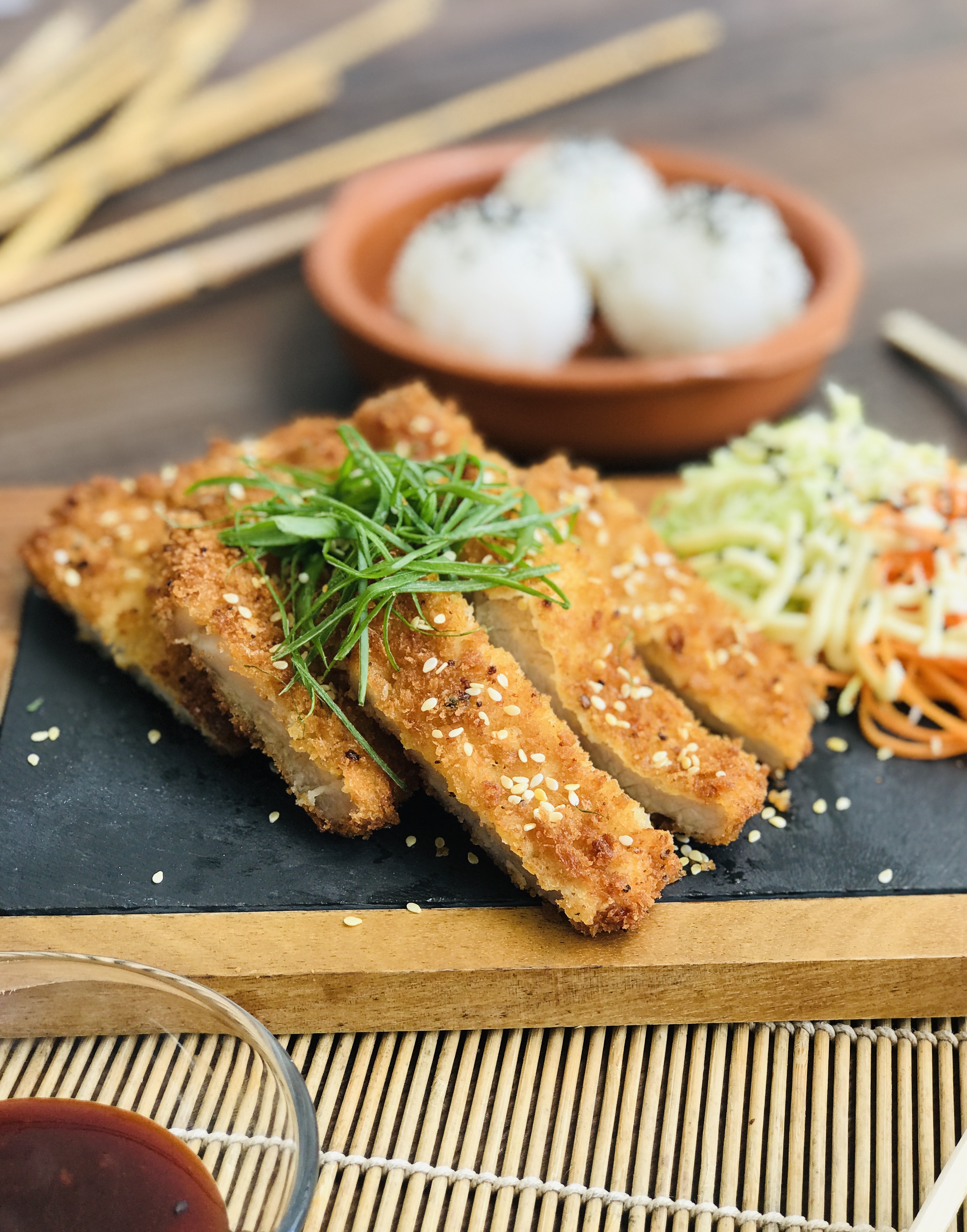 Air Fried Pork Tonkatsu with Homemade Katsu sauce