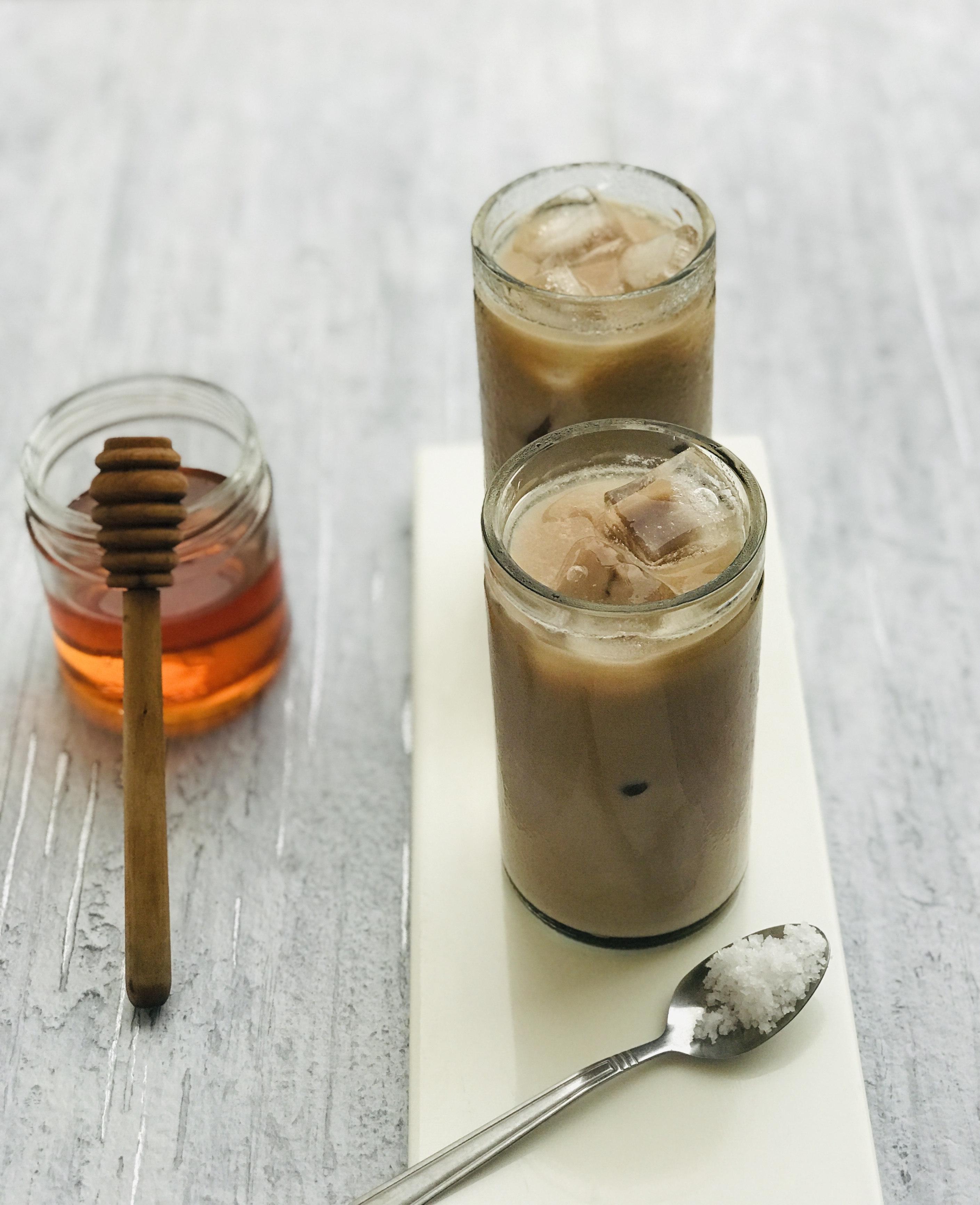 Iced Salted Honey Latte
