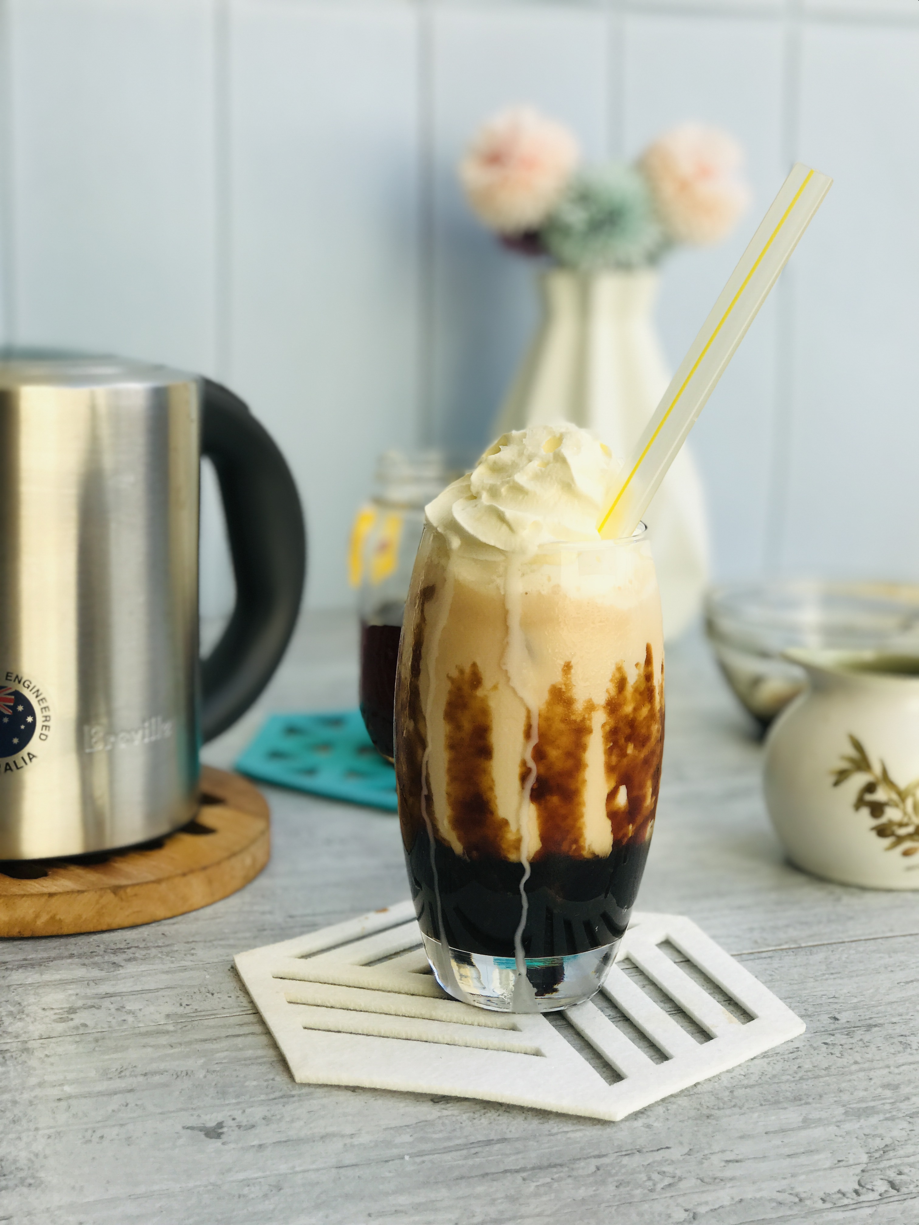 Brown Sugar Bubble Tea With Sea Salt Whipped Cream