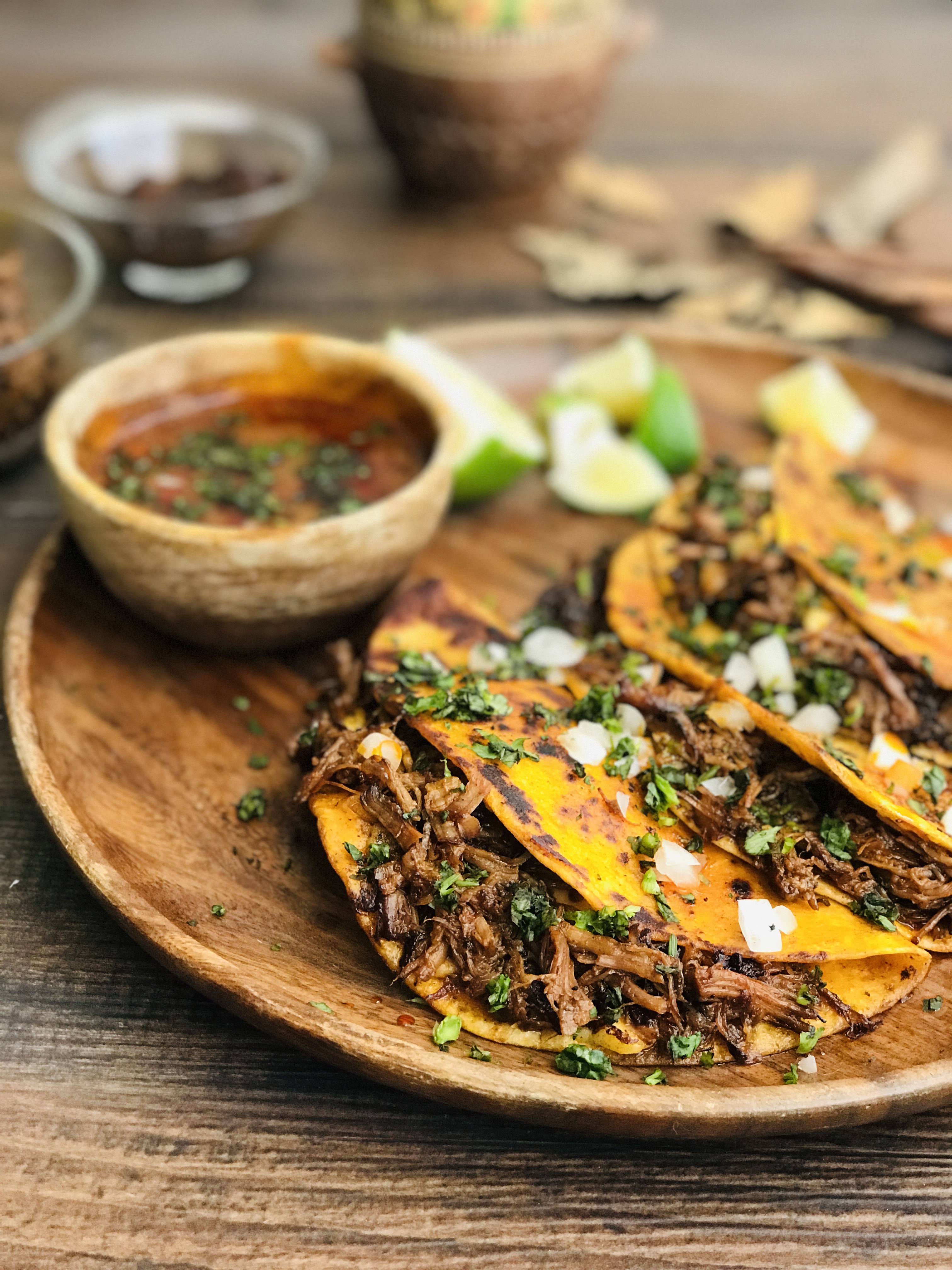 Slow-cooked Beef Birria Tacos