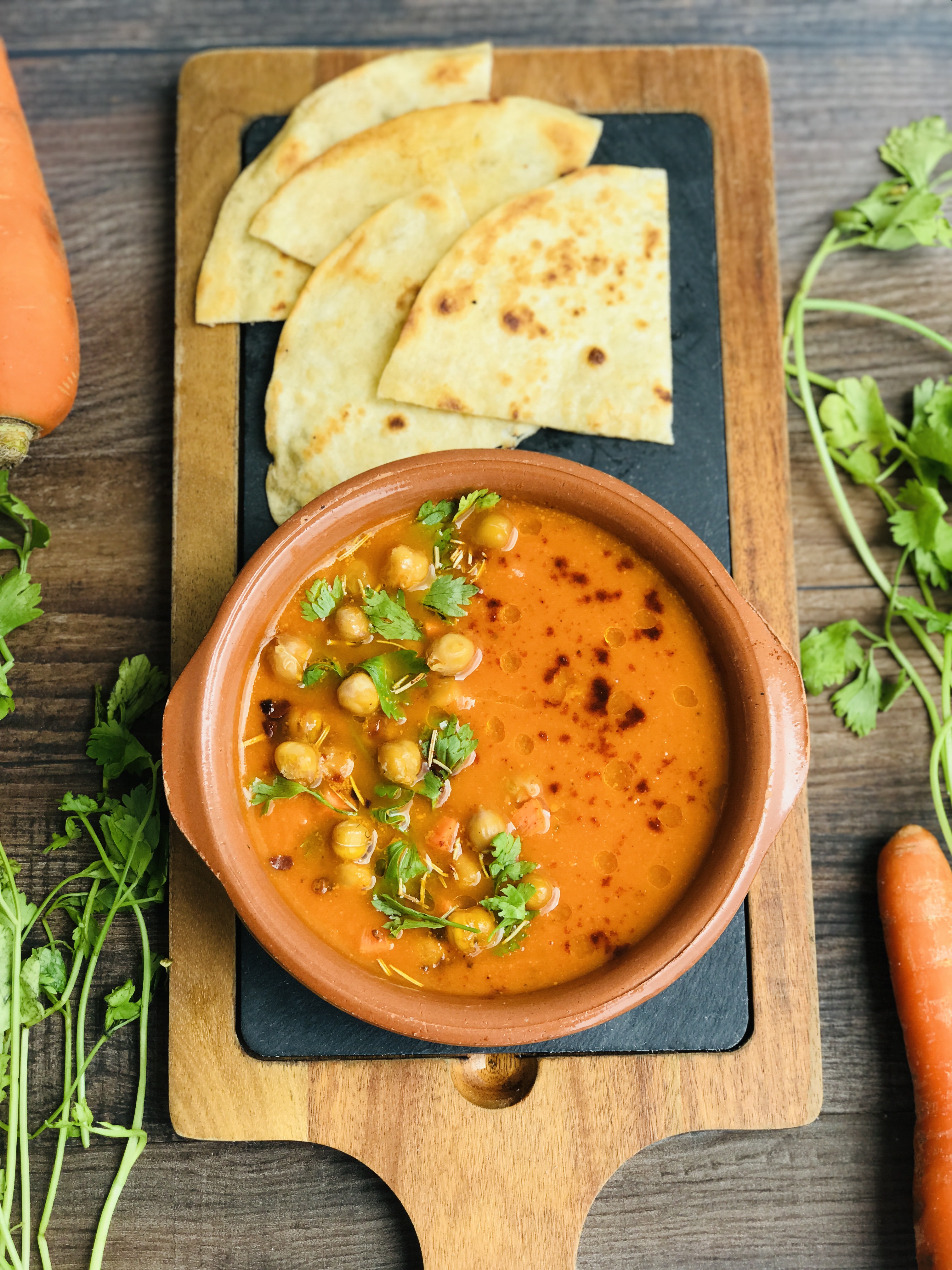 Creamy Air Fried Curry Carrot Soup