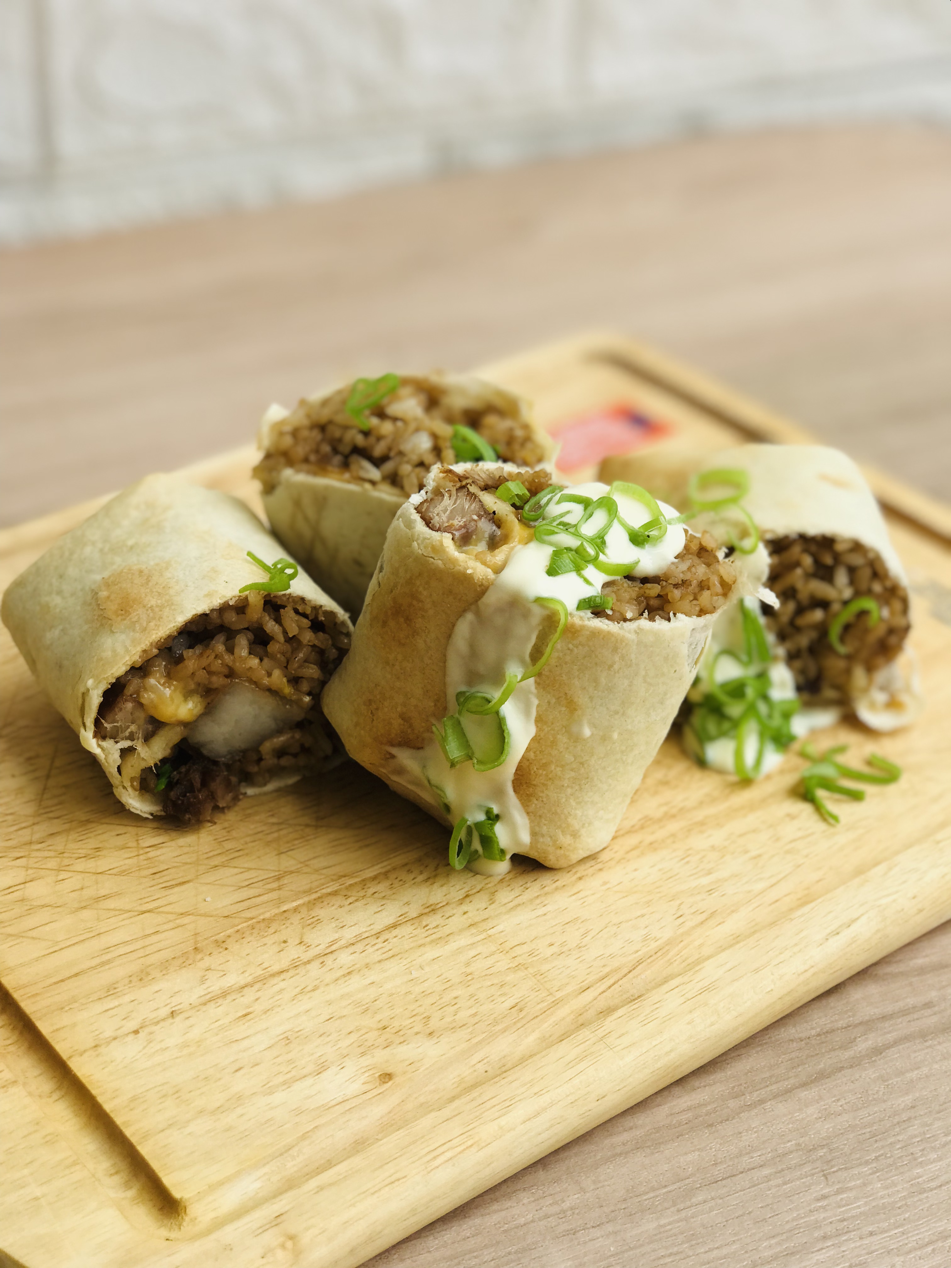 Pork Adobo Chimichangas